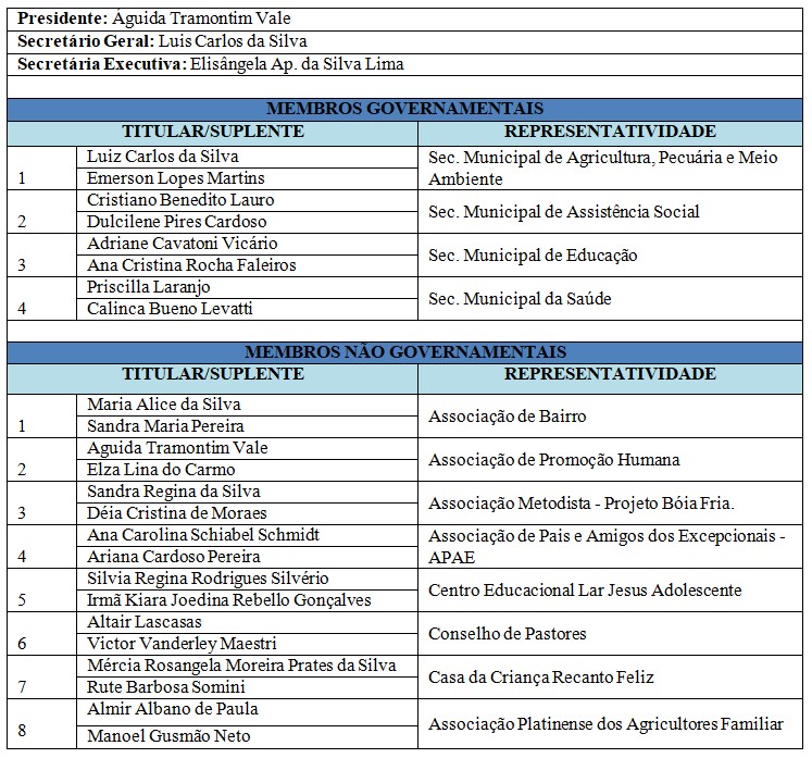 Composição CONSEA